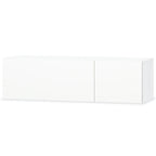 Meuble TV Blanc Brillant en Bois d'Ingénierie - 120 cm-Mon Meuble TV-3