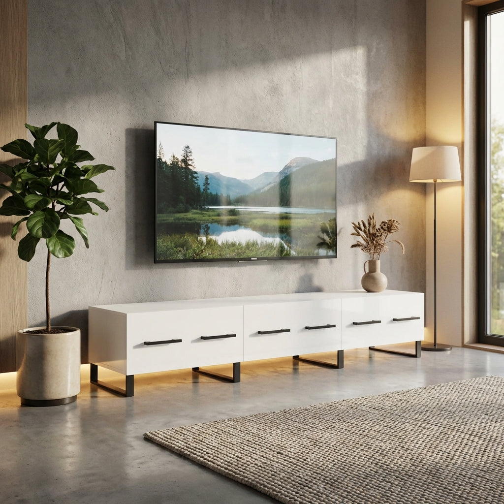 meuble-tv-blanc-brillant-et-bois-150-cm-decor