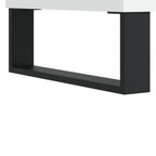 Meuble TV Blanc Brillant et Bois - 150 cm-Mon Meuble TV-Blanc brillant-10