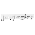 Meuble TV Blanc Brillant et Bois - 150 cm-Mon Meuble TV-Blanc brillant-6