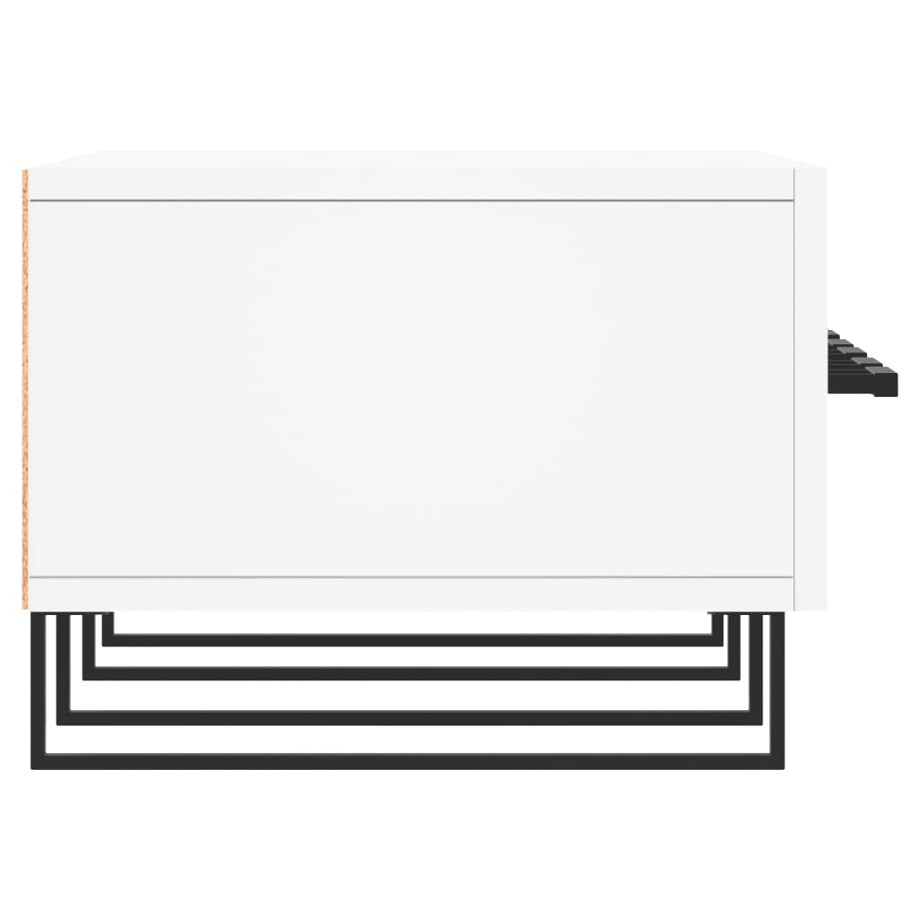 Meuble TV Blanc Brillant et Bois - 150 cm-Mon Meuble TV-Blanc brillant-7