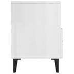 Meuble TV Blanc Brillant et Métal - 80 cm-Mon Meuble TV-Blanc brillant-1-8