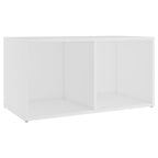 Meuble TV Blanc et Bois Bas - 2 Pièces-Mon Meuble TV-4