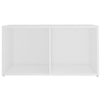 Meuble TV Blanc et Bois Bas - 2 Pièces-Mon Meuble TV-5