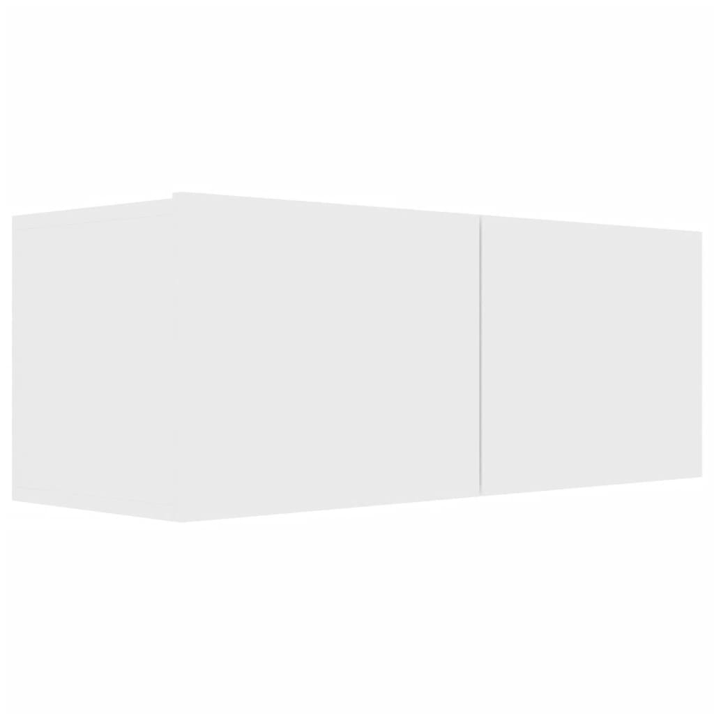 Meuble TV Blanc et Bois Naturel - 6 Pièces-Mon Meuble TV-5