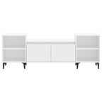 Meuble TV Blanc et Métal - 160 cm-Mon Meuble TV-Sonoma gris-1-5