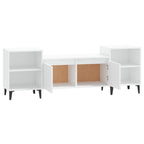 Meuble TV Blanc et Métal - 160 cm-Mon Meuble TV-Sonoma gris-1-6