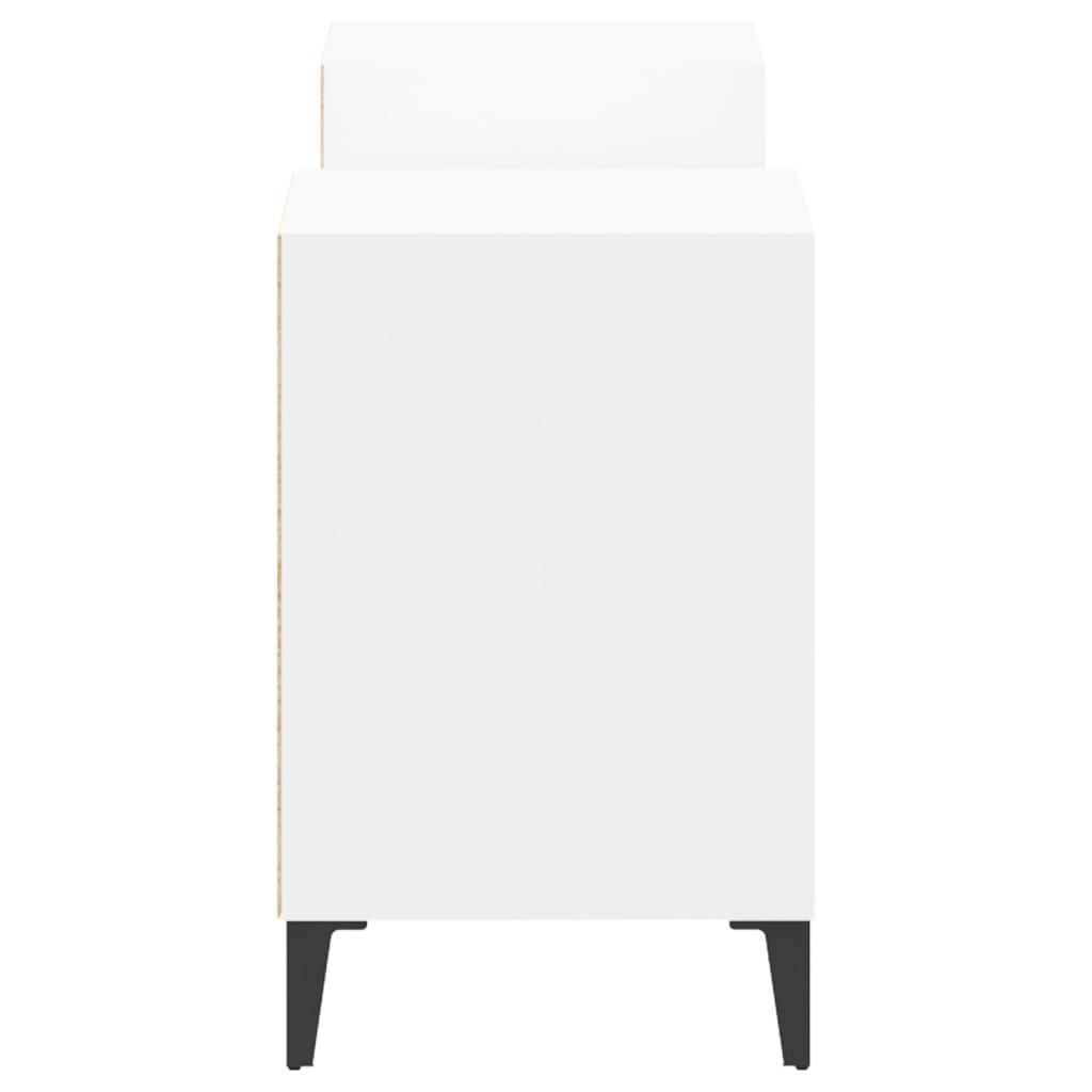 Meuble TV Blanc et Métal - 160 cm-Mon Meuble TV-Sonoma gris-1-7