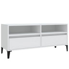 Meuble TV Blanc et Noir - 100 cm-Mon Meuble TV-1