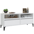 Meuble TV Blanc et Noir - 100 cm-Mon Meuble TV-4