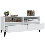 Meuble TV Blanc et Noir - 100 cm-Mon Meuble TV-5