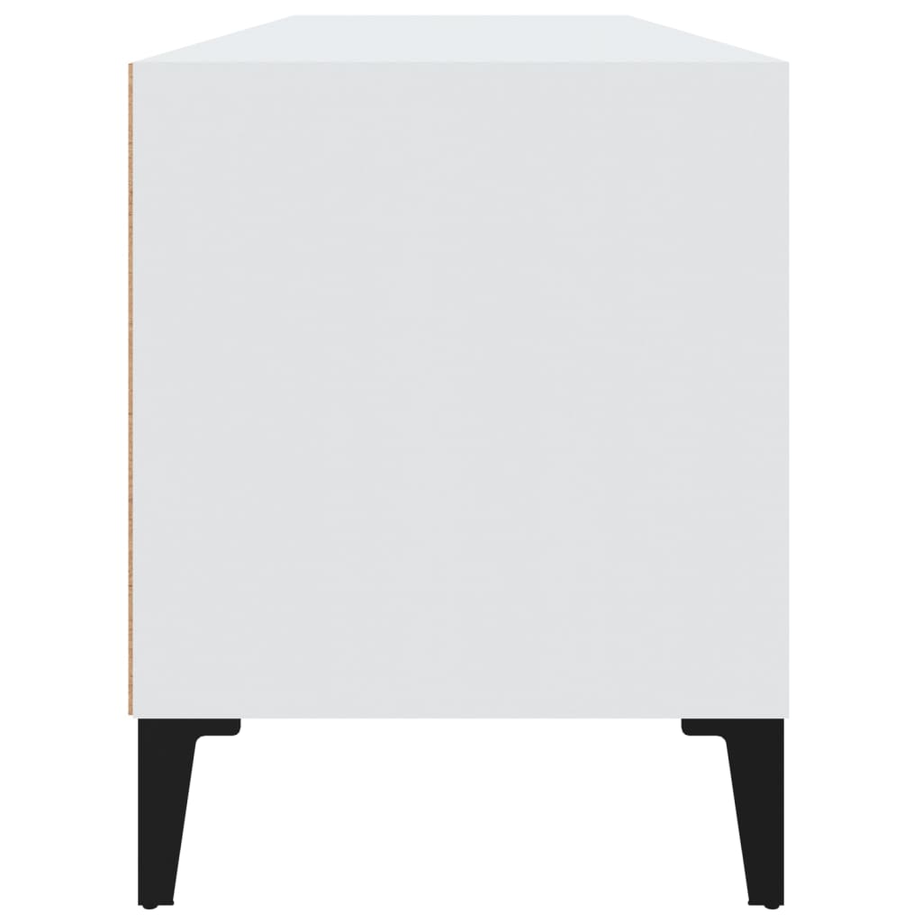 Meuble TV Blanc et Noir - 100 cm-Mon Meuble TV-7