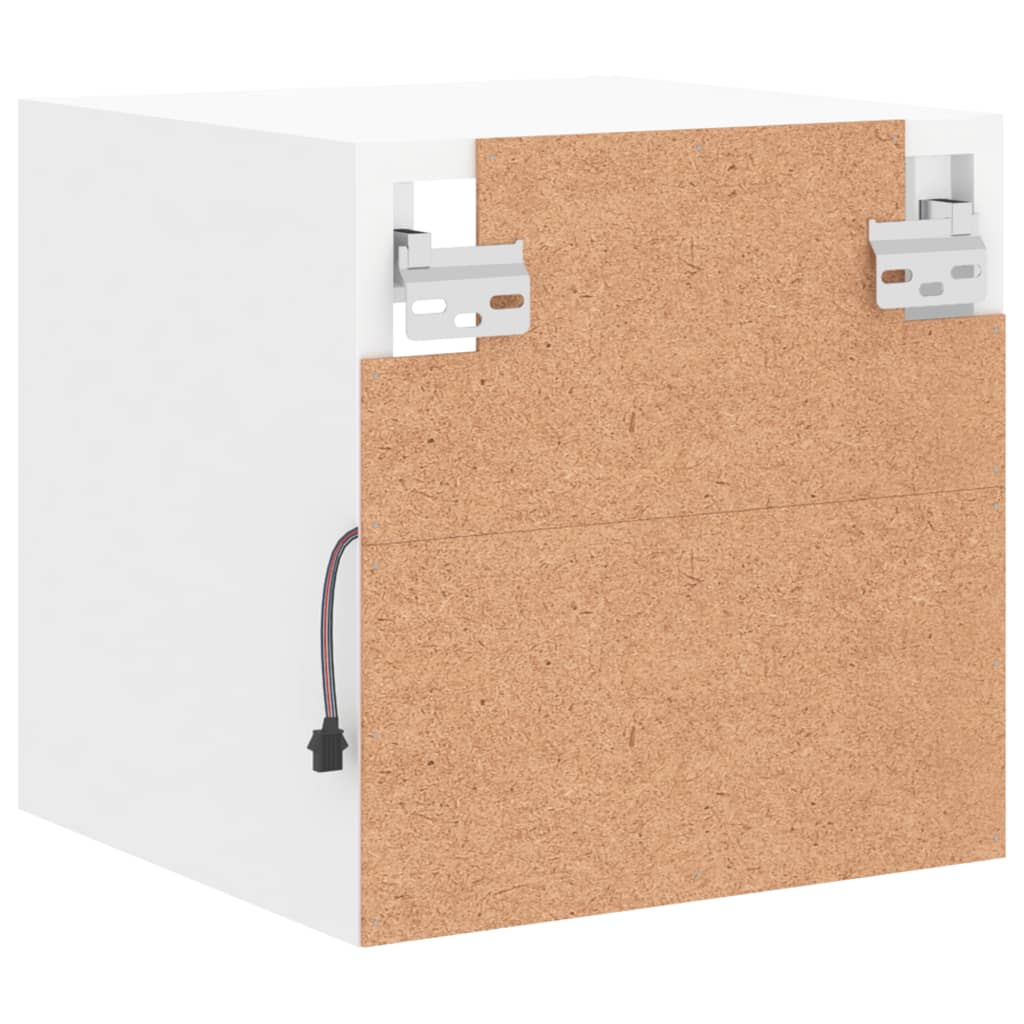 Meuble TV Blanc LED Mural - 30 cm-Mon Meuble TV-30 cm-30 cm-1-10