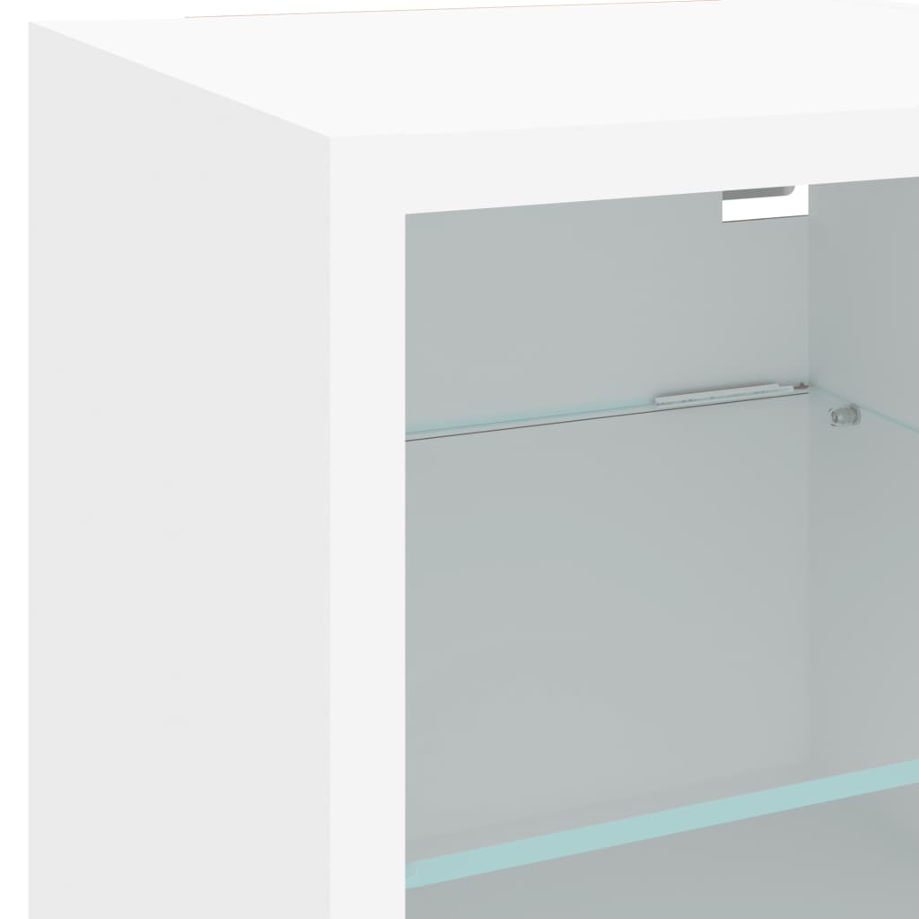 Meuble TV Blanc LED Mural - 30 cm-Mon Meuble TV-30 cm-30 cm-1-11