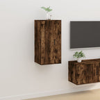 Meuble TV Blanc Mat et Bois - 2 Pièces-Mon Meuble TV-Chêne fumé-1-40 x 34.5 x 80 cm-39