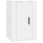 Meuble TV Blanc Mat et Bois - 2 Pièces-Mon Meuble TV-Chêne fumé-2-40 x 34.5 x 60 cm-5