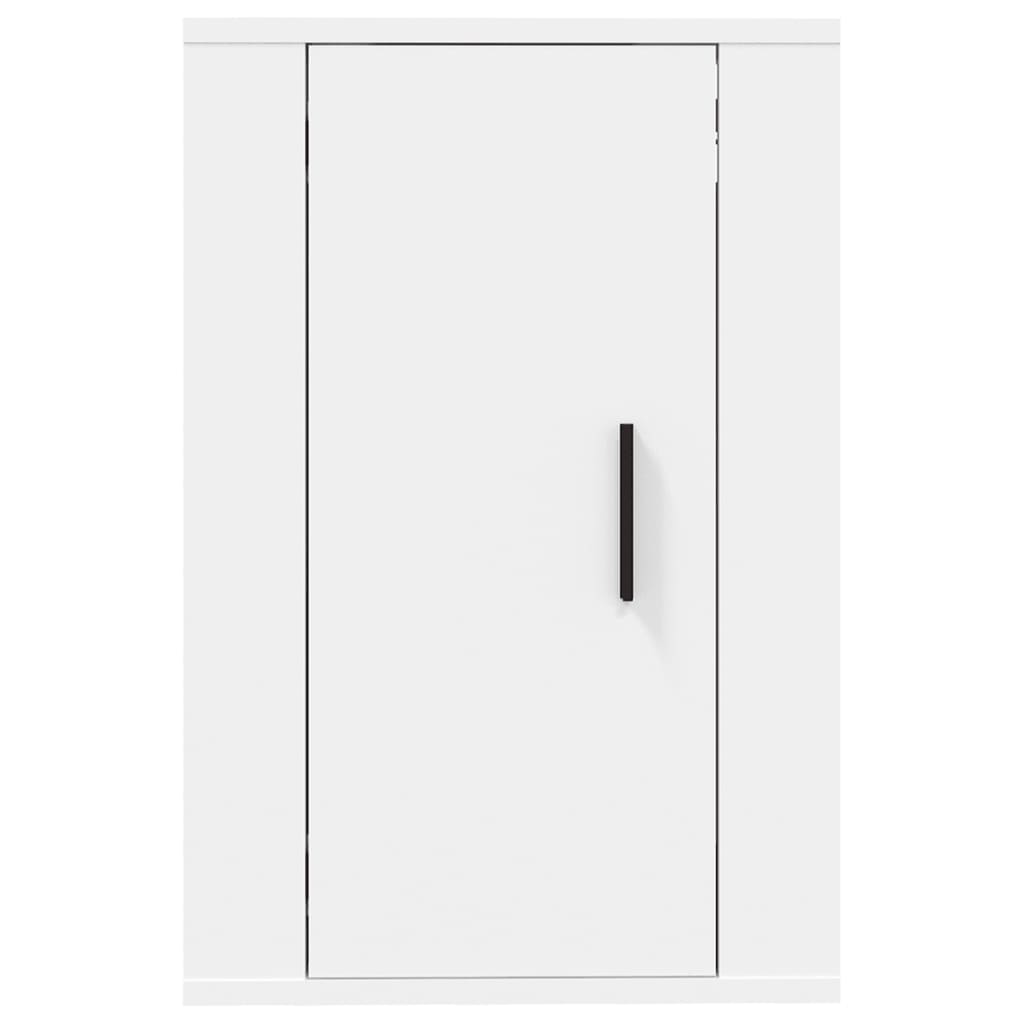 Meuble TV Blanc Mat et Bois - 2 Pièces-Mon Meuble TV-Chêne fumé-2-40 x 34.5 x 60 cm-6
