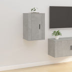 Meuble TV Blanc Mat et Bois - 2 Pièces-Mon Meuble TV-Gris béton-1-40 x 34.5 x 60 cm-31