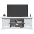 Meuble TV Blanc Naturel en Bois d'Ingénierie - 110 cm-Mon Meuble TV-1
