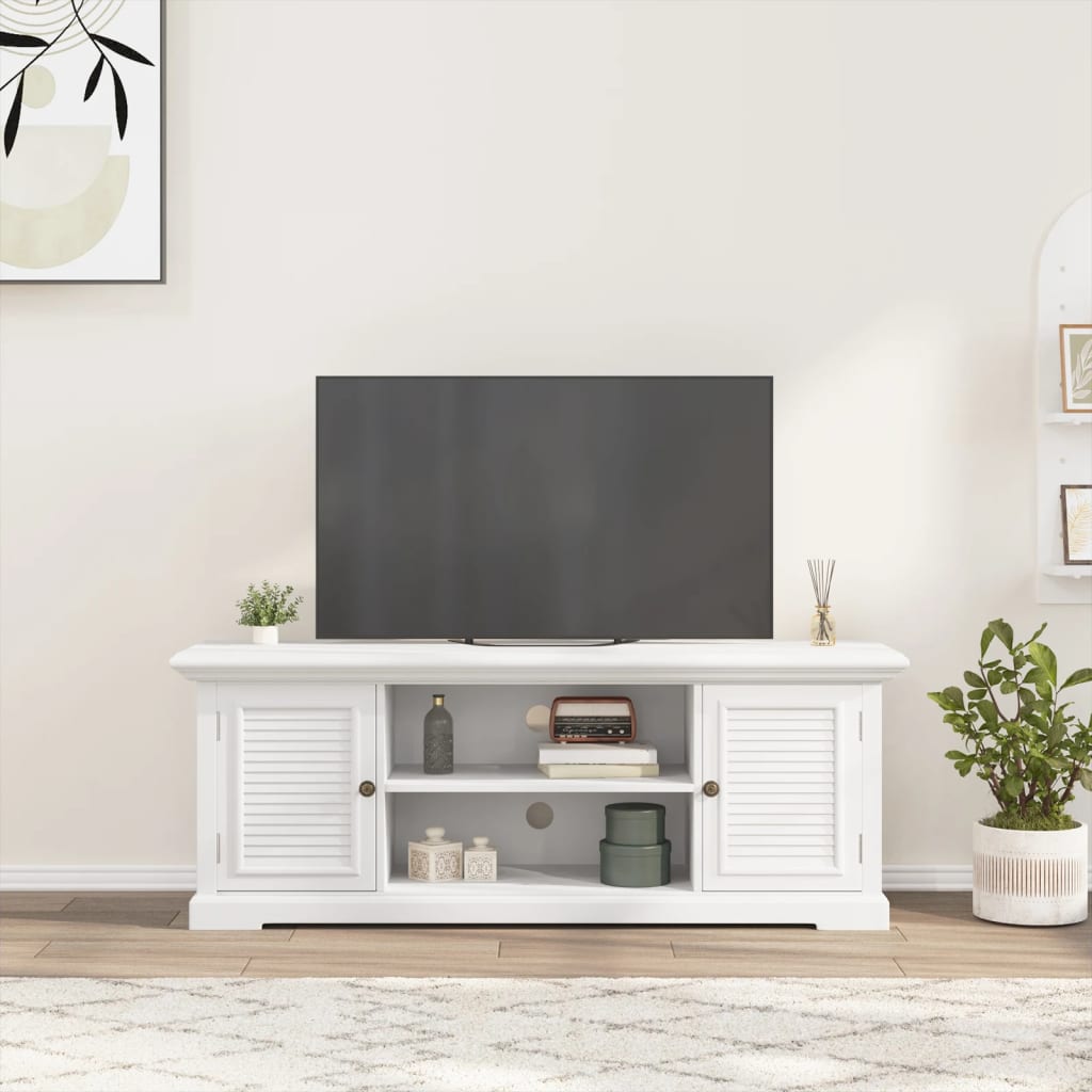 Meuble TV Blanc Naturel en Bois d'Ingénierie - 110 cm-Mon Meuble TV-3