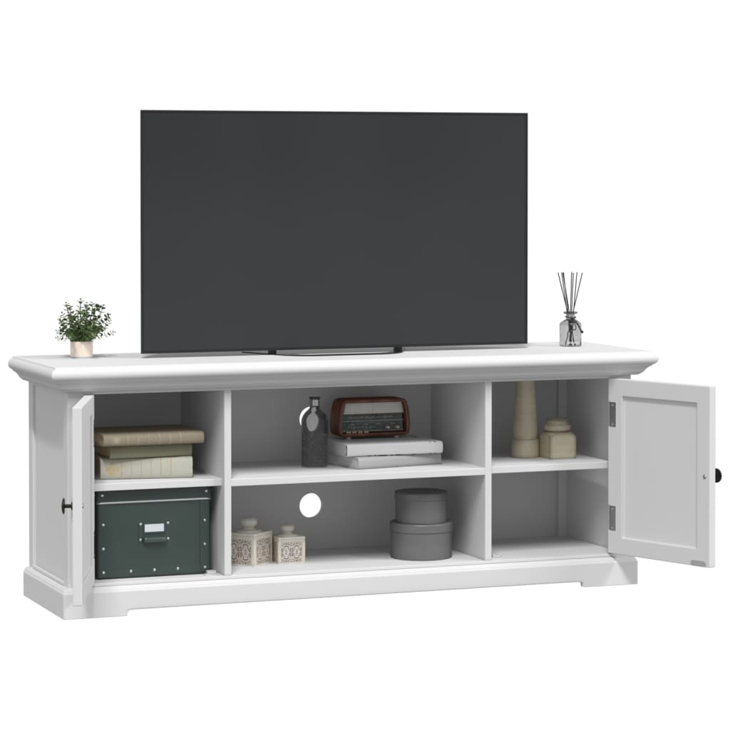 Meuble TV Blanc Naturel en Bois d'Ingénierie - 110 cm-Mon Meuble TV-4
