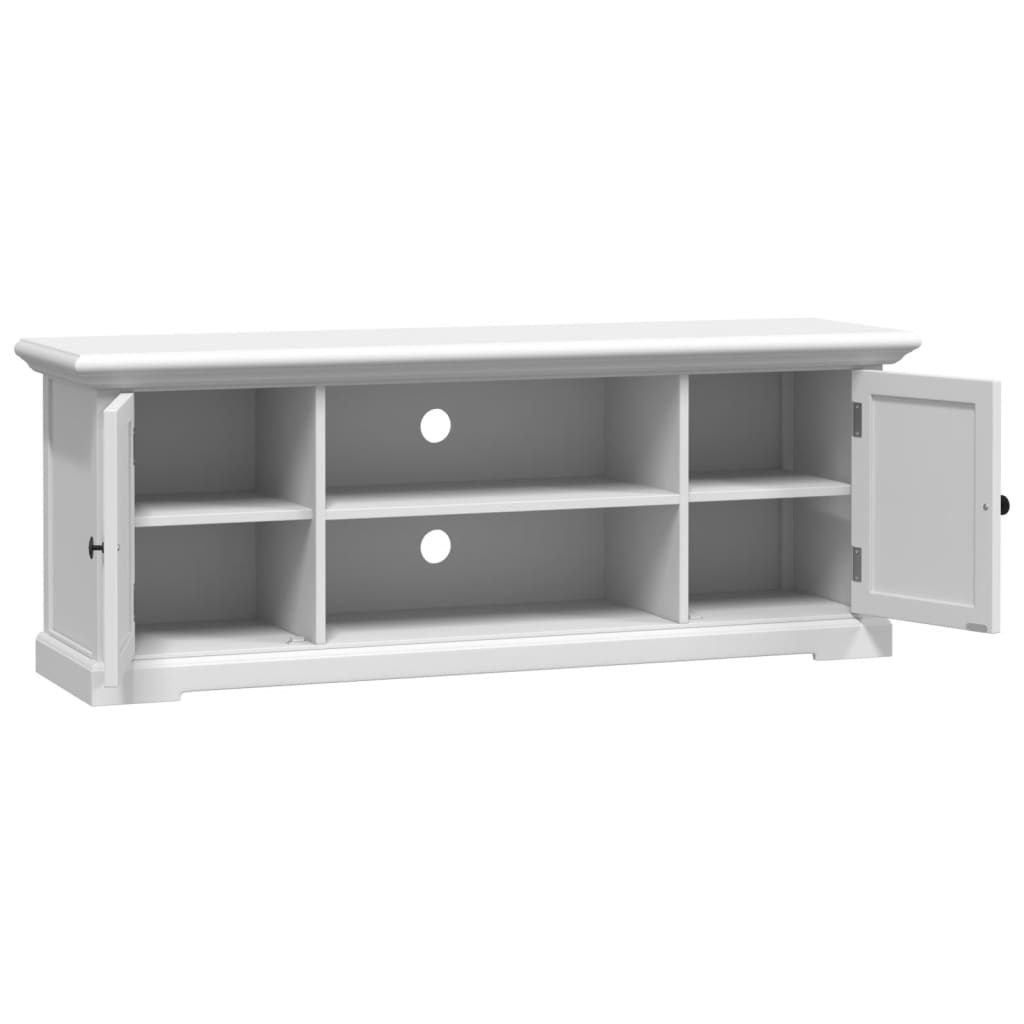 Meuble TV Blanc Naturel en Bois d'Ingénierie - 110 cm-Mon Meuble TV-8
