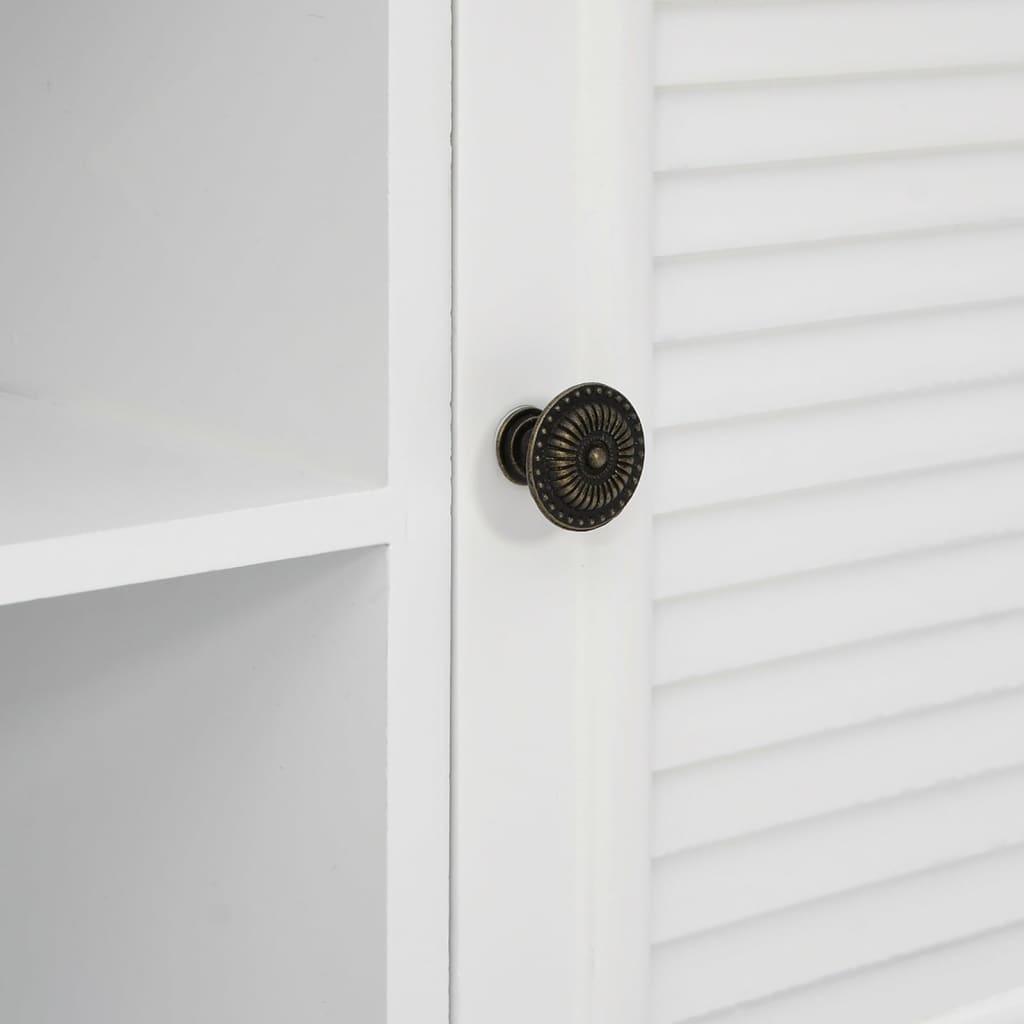 Meuble TV Blanc Naturel en Bois d'Ingénierie - 110 cm-Mon Meuble TV-9
