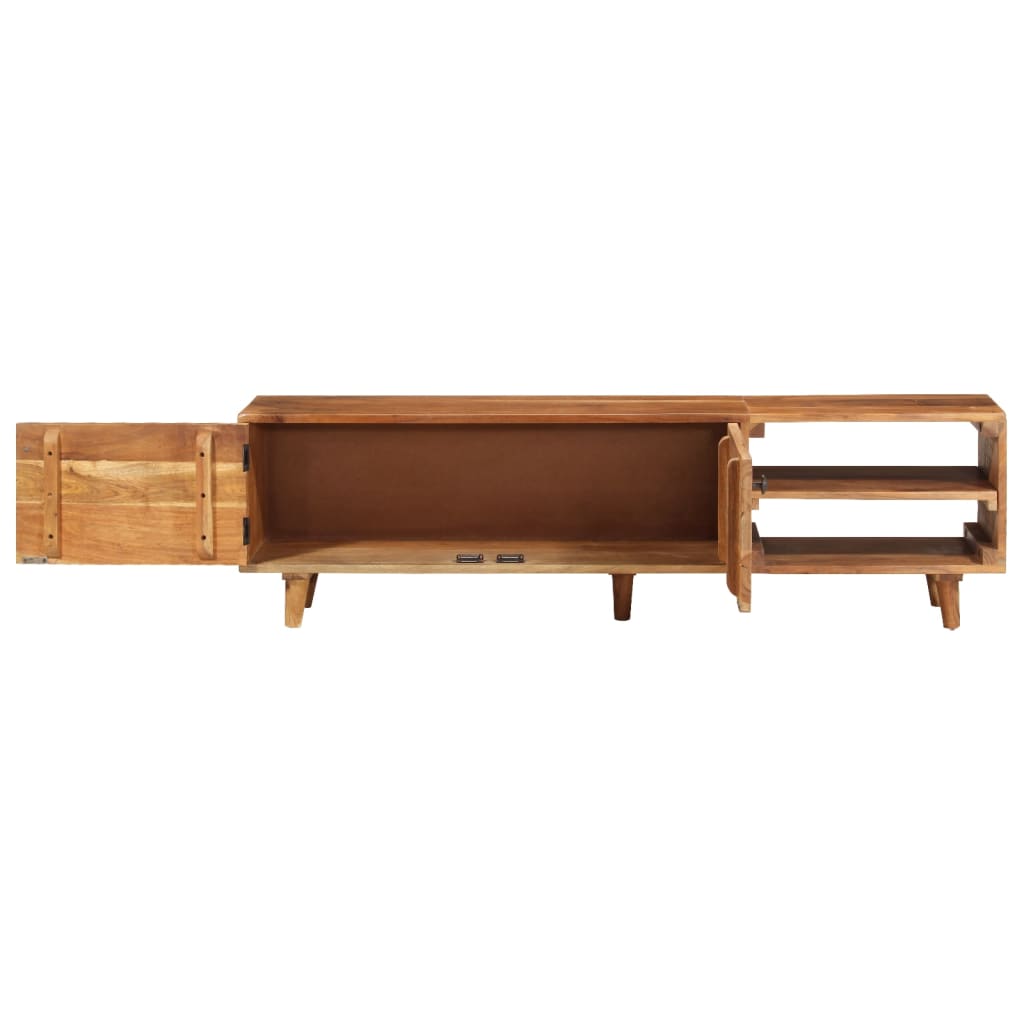 Meuble TV Bois Ancien en Acacia Massif - 140 cm-Mon Meuble TV-4
