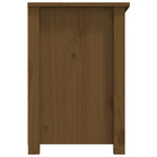 Meuble TV Bois Bas en Pin Massif - 79 cm-Mon Meuble TV-Naturel-1-8