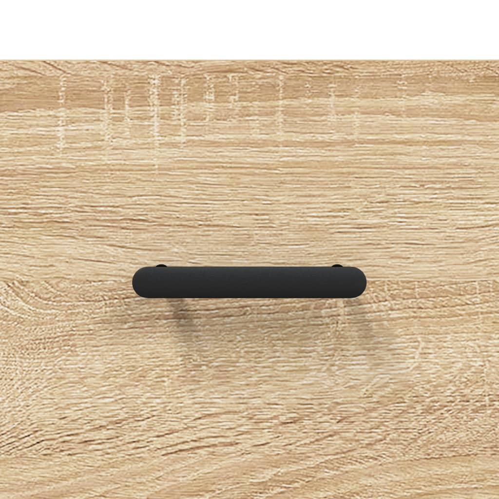 Meuble TV Bois Beige Effet Chêne et Métal - 102 cm-Mon Meuble TV-Gris béton-1-9