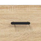Meuble TV Bois Beige Effet Chêne et Métal - 102 cm-Mon Meuble TV-Gris béton-1-9