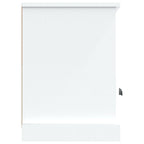 Meuble TV Bois Blanc et Noir - 100 cm-Mon Meuble TV-Blanc-9