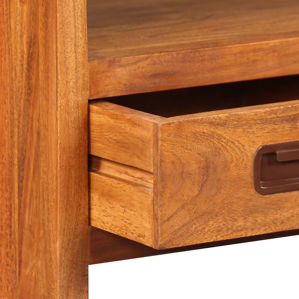 Meuble TV Bois Brut en Acacia Massif - 90 cm-Mon Meuble TV-10