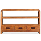 Meuble TV Bois Brut en Acacia Massif - 90 cm-Mon Meuble TV-7