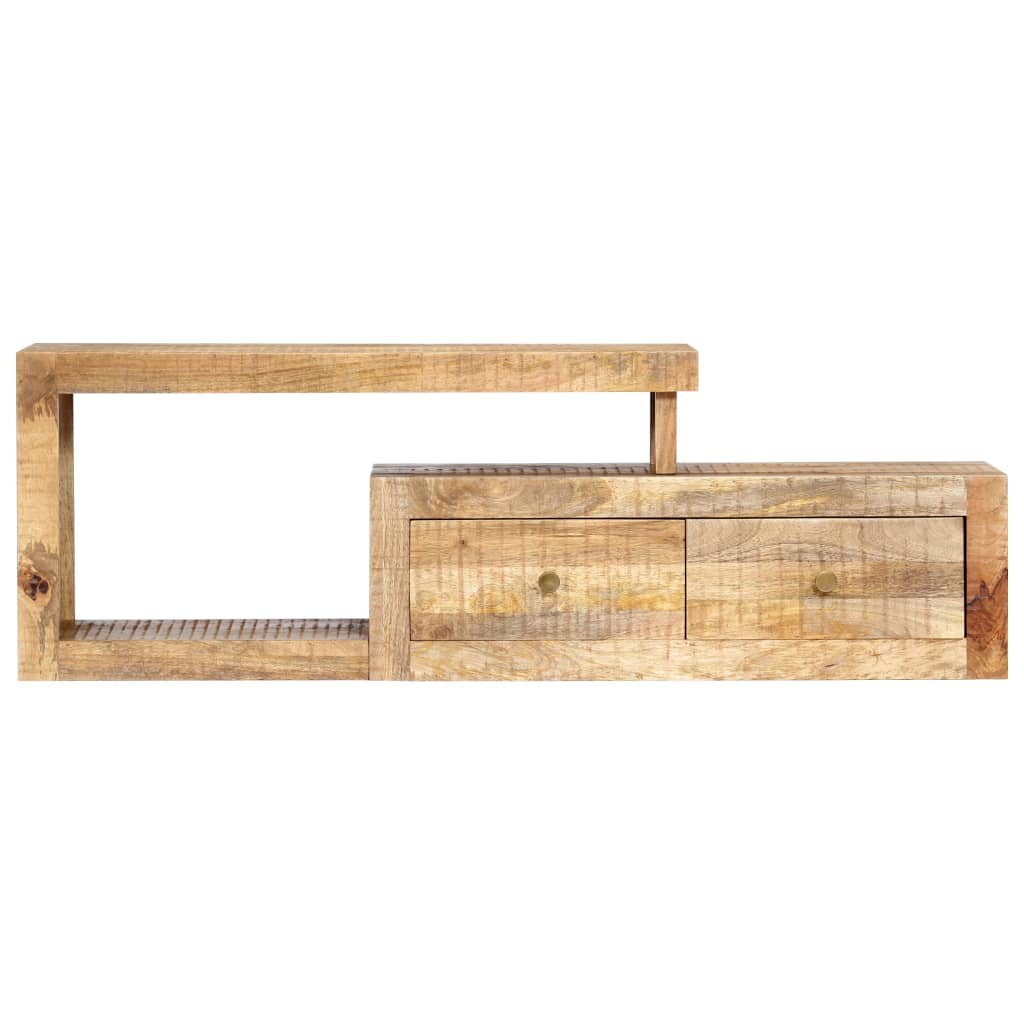 Meuble TV Bois Clair en Manguier - 120 cm-Mon Meuble TV-2