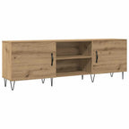 Meuble TV Bois Clair et Pieds en Métal - 150 cm-Mon Meuble TV-1