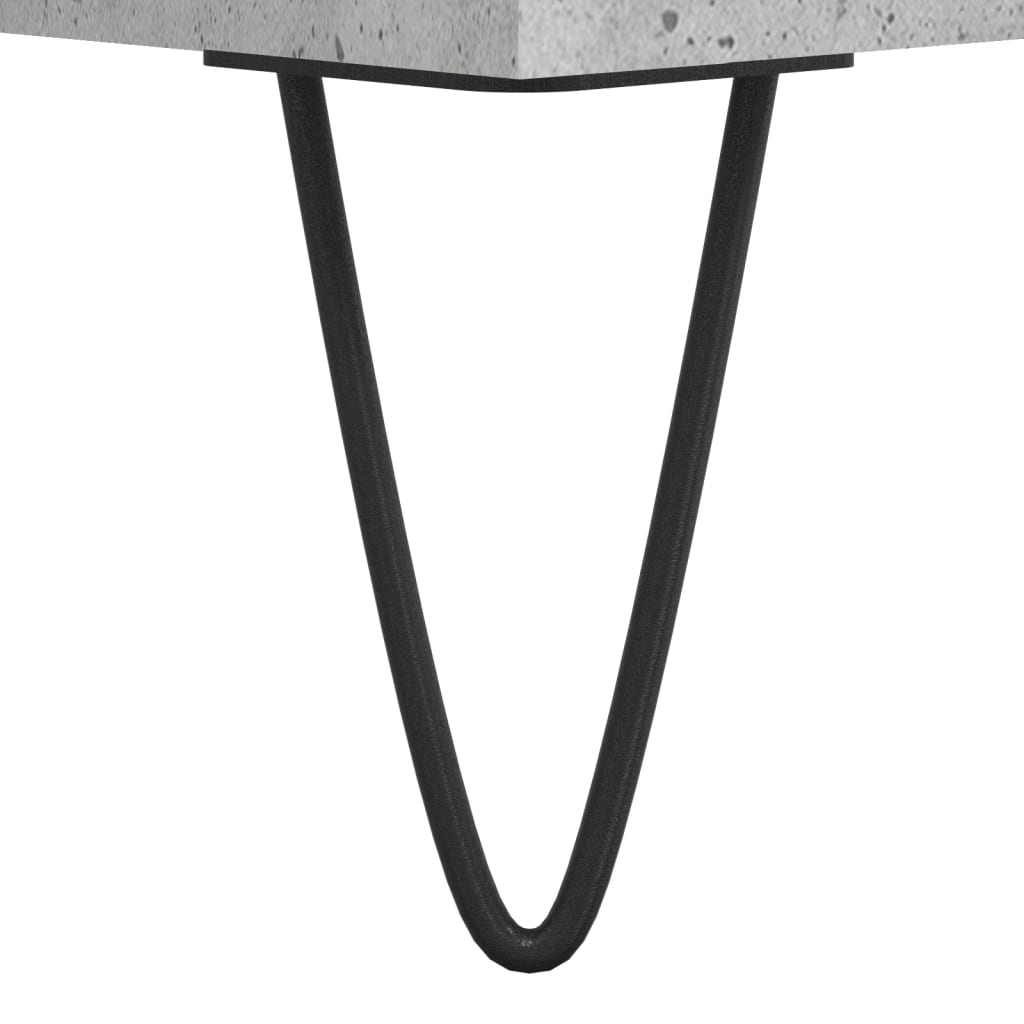 Meuble TV Bois et Fer Industriel Effet Béton - 102 cm-Mon Meuble TV-Chêne fumé-1-10