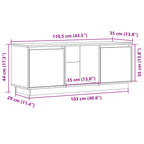 Meuble TV Bois et Gris Anthracite en Pin - 74 cm-Mon Meuble TV-marron miel-1-11