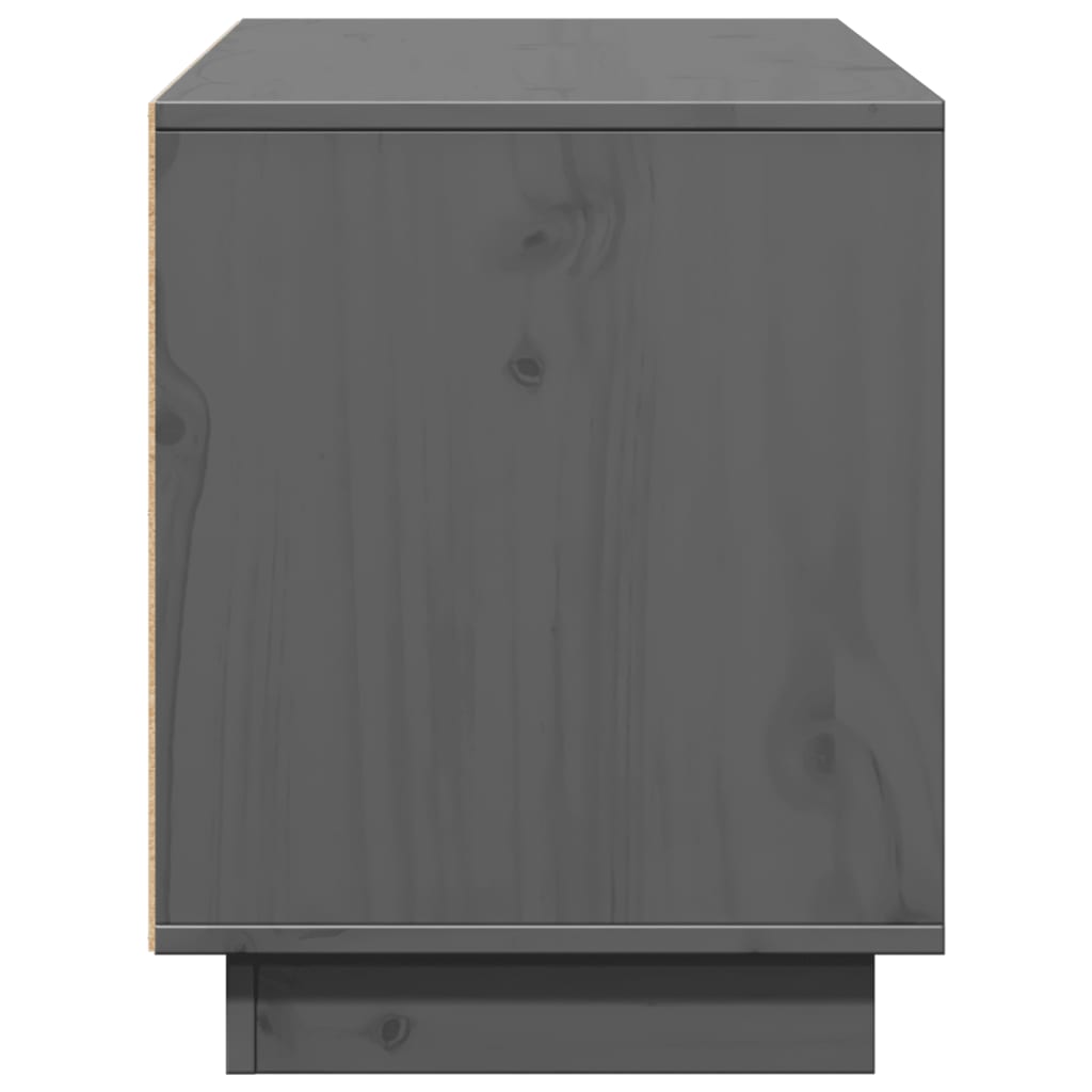 Meuble TV Bois et Gris Anthracite en Pin - 74 cm-Mon Meuble TV-marron miel-1-7
