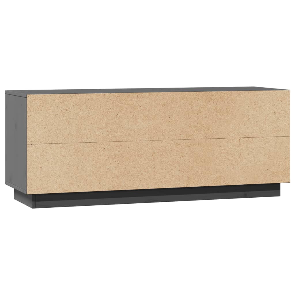 Meuble TV Bois et Gris Anthracite en Pin - 74 cm-Mon Meuble TV-marron miel-1-8