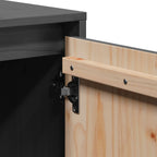 Meuble TV Bois et Gris Anthracite en Pin - 74 cm-Mon Meuble TV-marron miel-1-9
