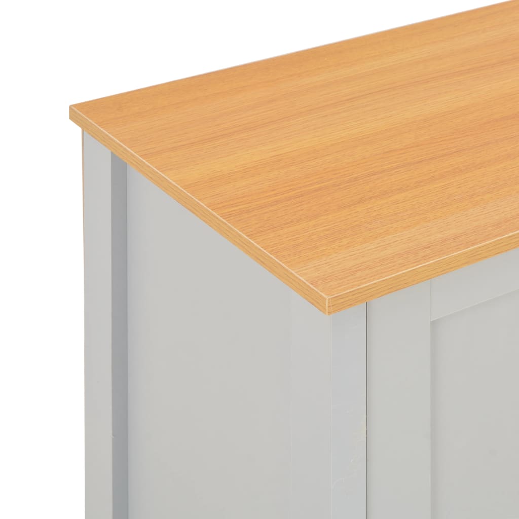Meuble TV Bois et Gris Finition Naturelle - 120 cm-Mon Meuble TV-95 cm-1-7