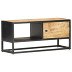 Meuble TV Bois et Metal Industriel en Manguier - 130 cm-Mon Meuble TV-90 cm-12