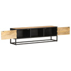 Meuble TV Bois et Metal Industriel en Manguier - 130 cm-Mon Meuble TV-90 cm-2