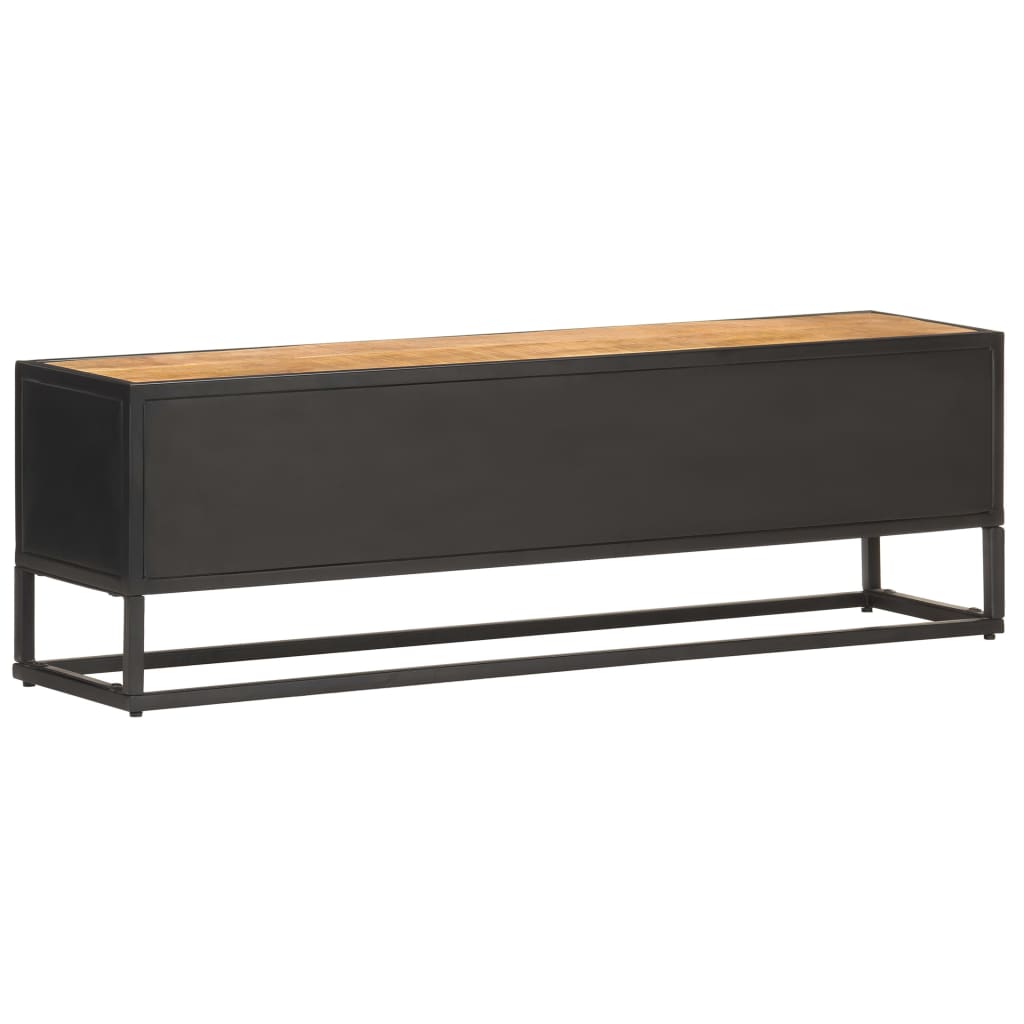 Meuble TV Bois et Metal Industriel en Manguier - 130 cm-Mon Meuble TV-90 cm-4