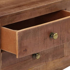 Meuble TV Bois Foncé Vintage en Manguier - 110 cm-Mon Meuble TV-7