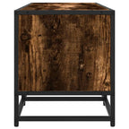 Meuble TV Bois Industriel Effet Chêne Fumé - 120 cm-Mon Meuble TV-Chêne fumé-100 cm-5