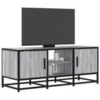 Meuble TV Bois Industriel Effet Chêne Fumé - 120 cm-Mon Meuble TV-Sonoma gris-100 cm-11