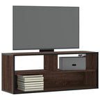 Meuble TV Bois Marron Suspendu Effet Chêne - 80 cm-Mon Meuble TV-Chêne marron-100 cm-14