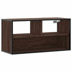 Meuble TV Bois Marron Suspendu Effet Chêne - 80 cm-Mon Meuble TV-Chêne marron-60 cm-1